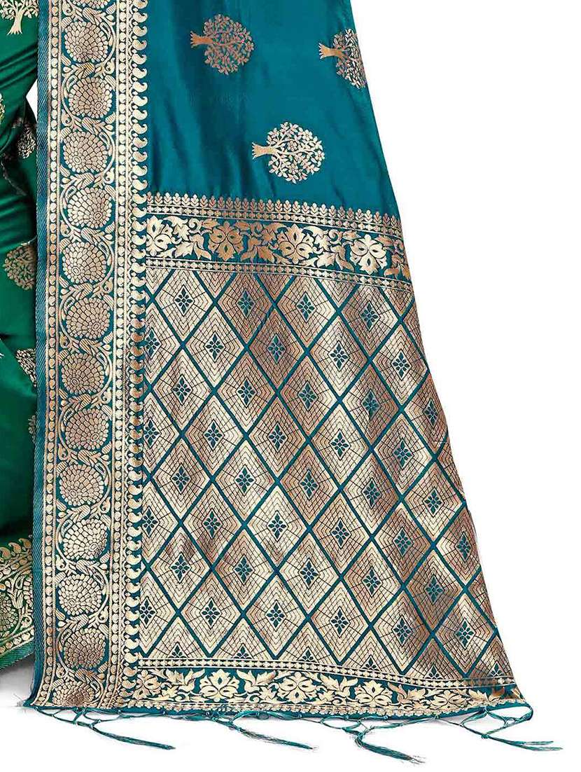 women's banarasi saree with blouse - 19991995 -  Standard Image - 3