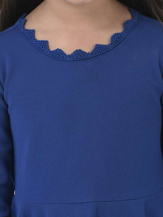 girls round neck long sleeves frock - 19992217 -  Standard Image - 3