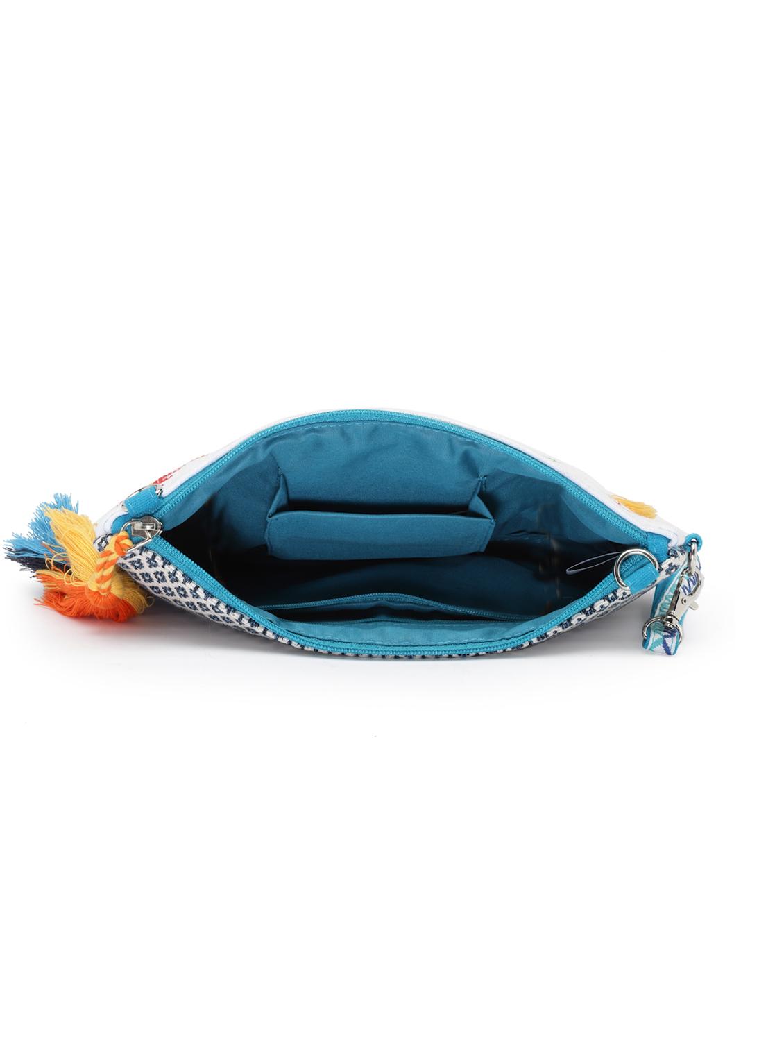 white cotton sling bag - 19992320 - Standard Image - 3
