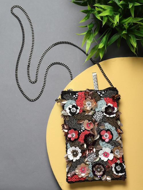 black cotton sling bag - 19992327 -  Standard Image - 0