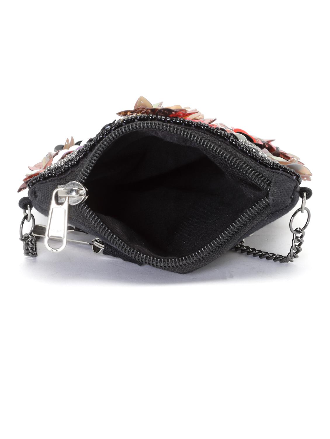 black cotton sling bag - 19992327 - Standard Image - 3