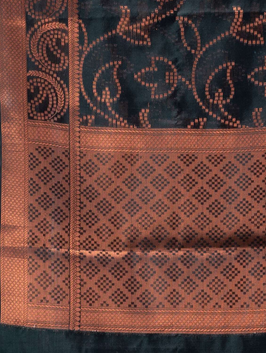 women's self design green colored saree with blouse - 19993216 -  Standard Image - 5