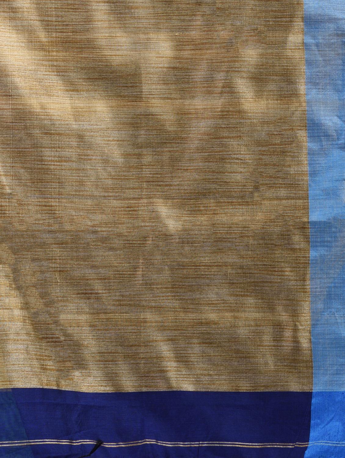 blue cotton saree with blouse - 19993591 - Standard Image - 3