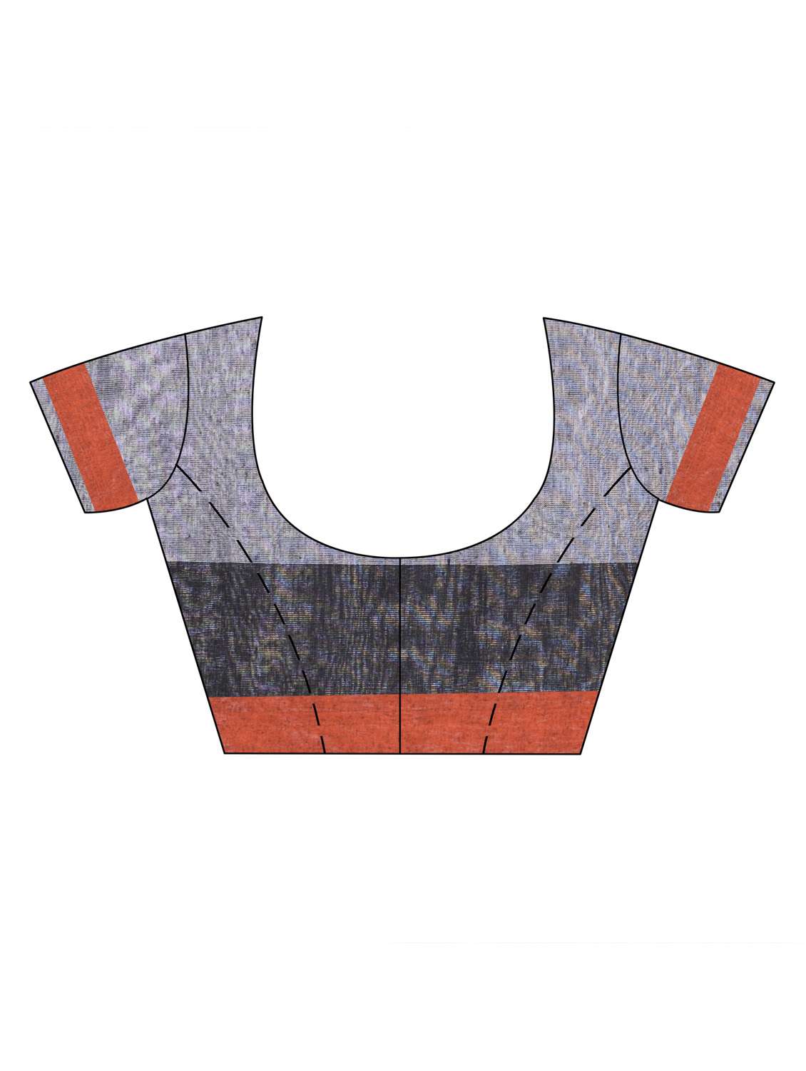women's self design grey colored saree with blouse - 19994386 - Standard Image - 3