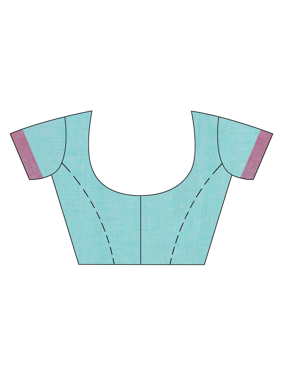 women's self design light blue colored saree with blouse - 19994401 - Standard Image - 3