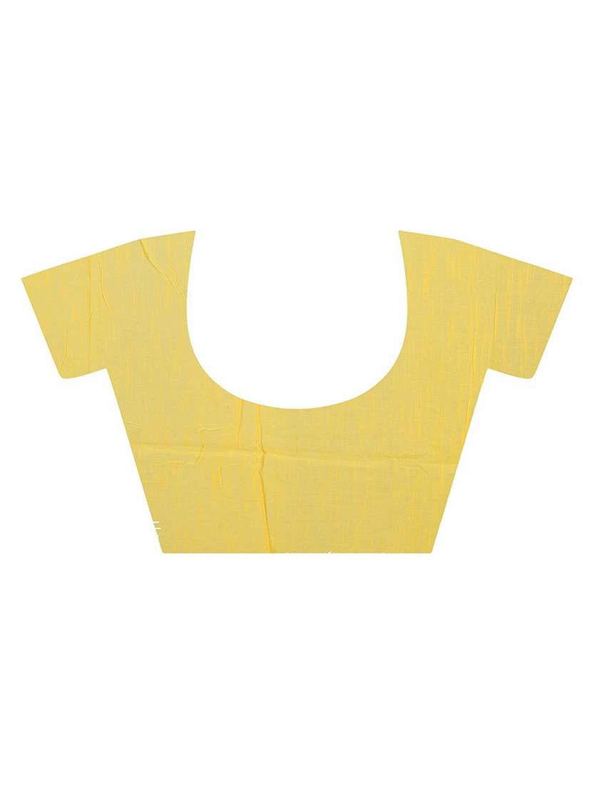 women's self design yellow colored saree with blouse - 19994417 -  Standard Image - 3