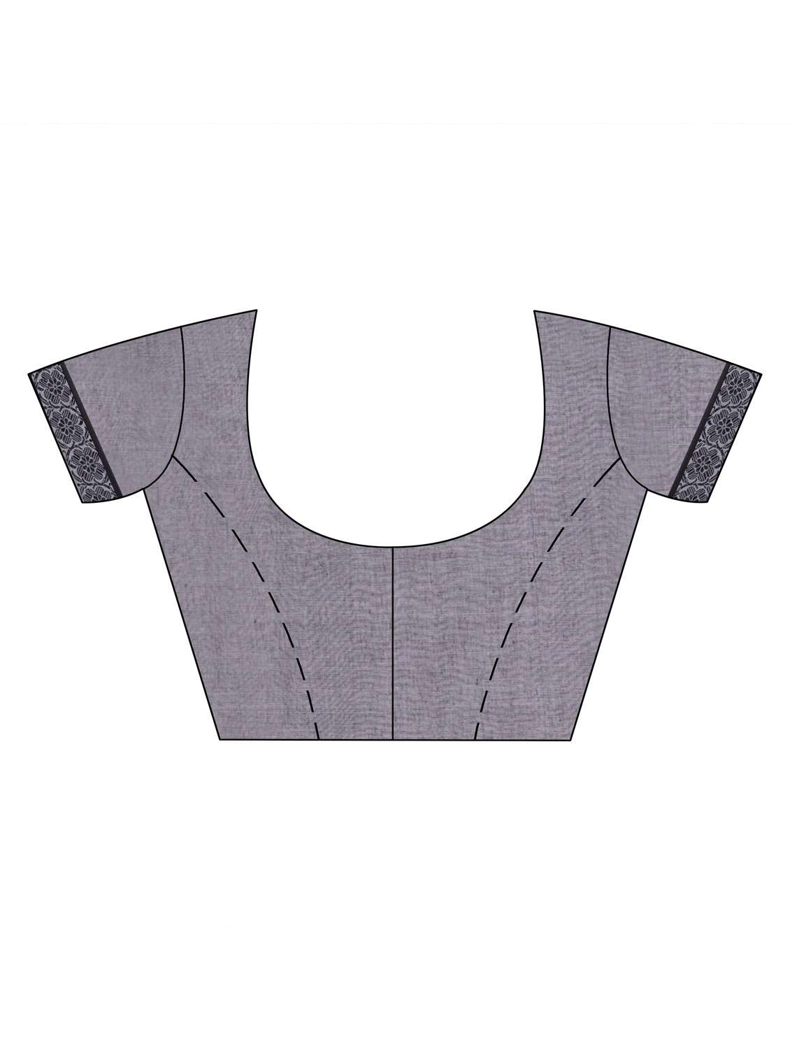 women's self design grey colored saree with blouse - 19994446 -  Standard Image - 3