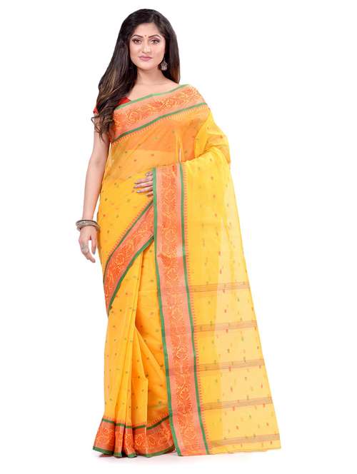 women's self design yellow colored saree - 19994515 -  Standard Image - 0