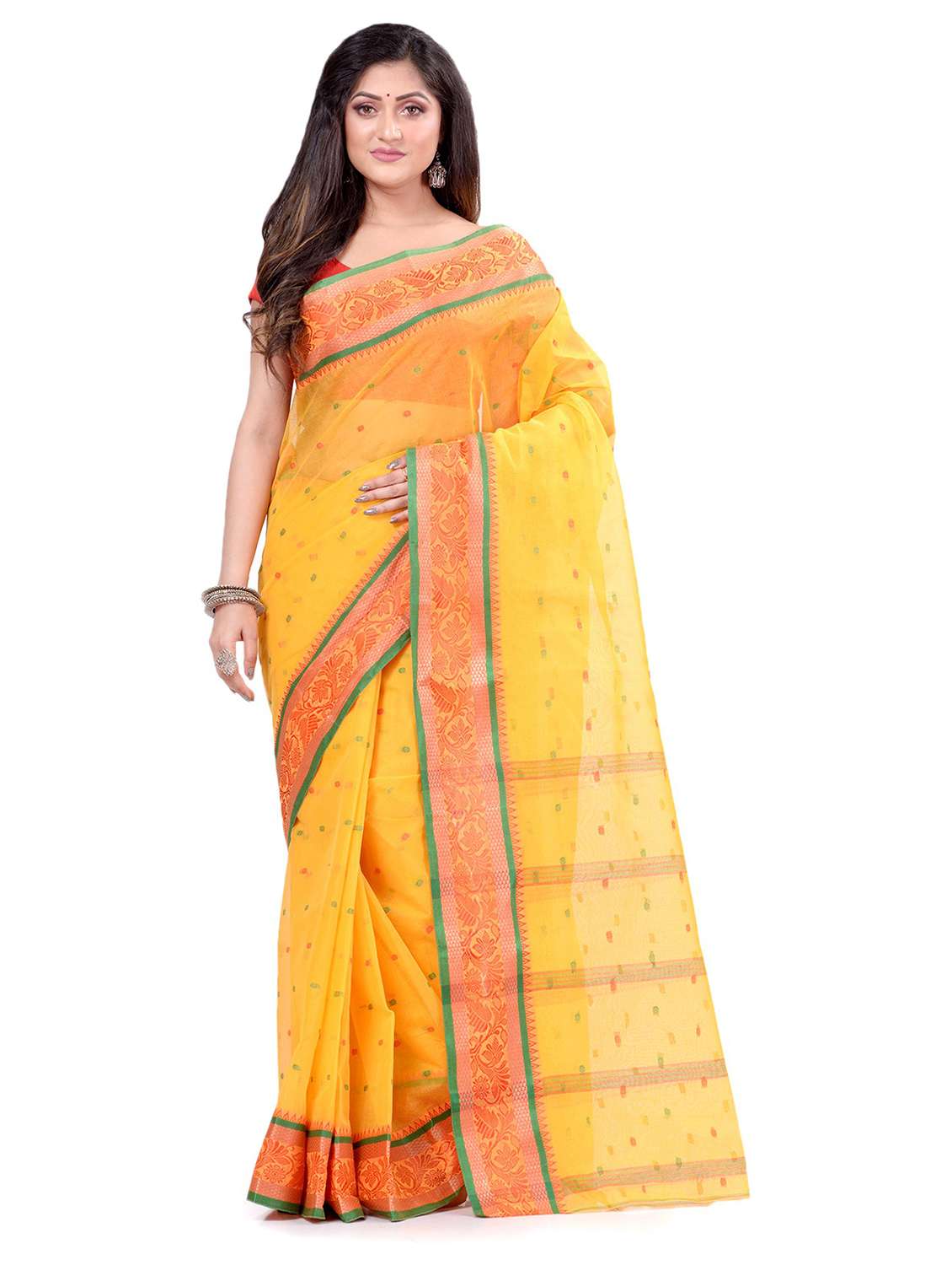 women's self design yellow colored saree - 19994515 -  Zoom Image - 0