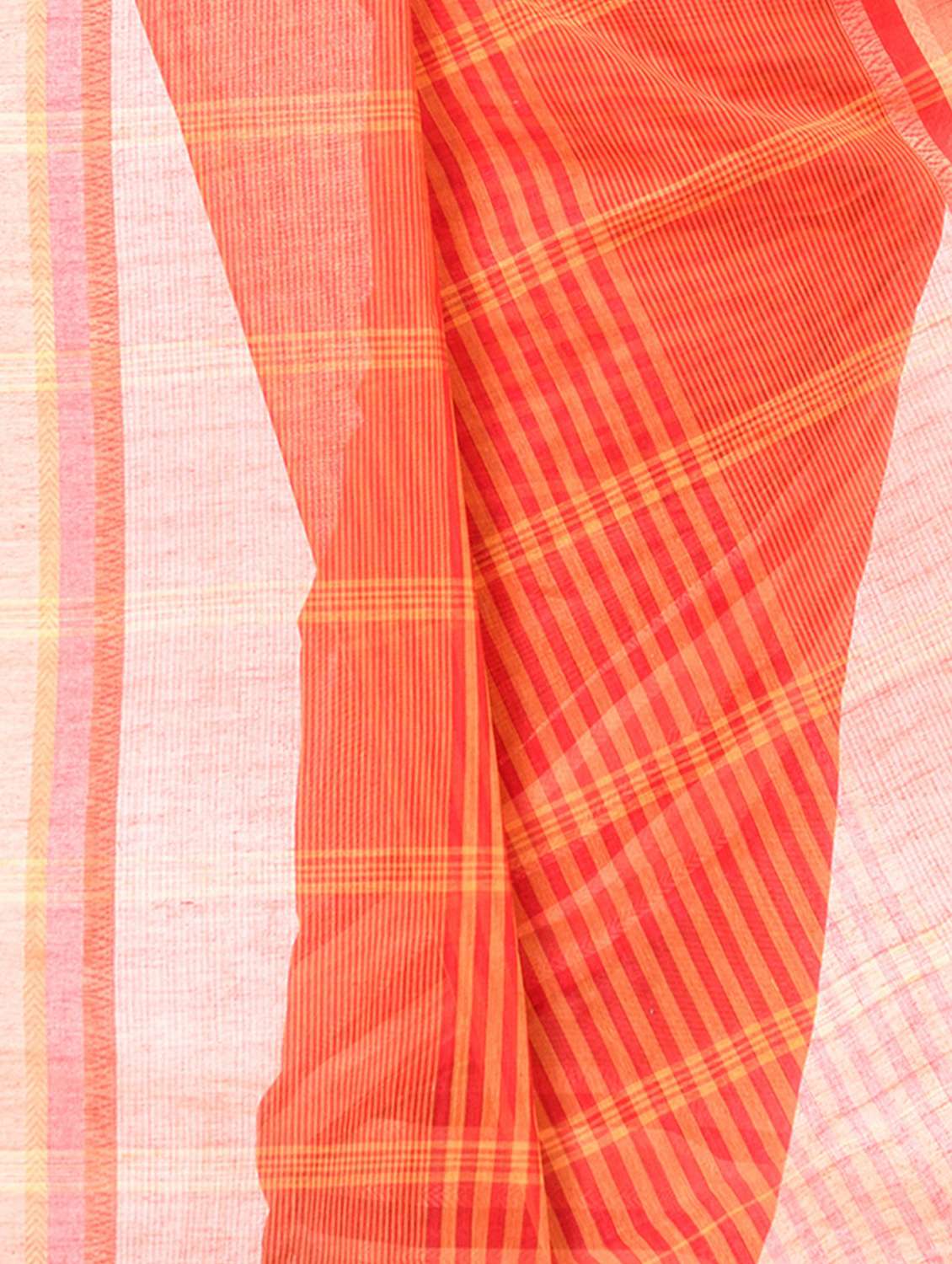 women's stripes red colored saree - 19994525 -  Standard Image - 3