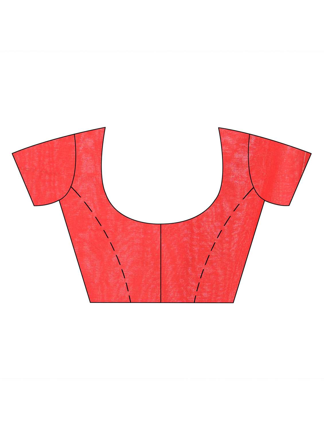 women's self design red colored saree with blouse - 19994594 -  Standard Image - 3