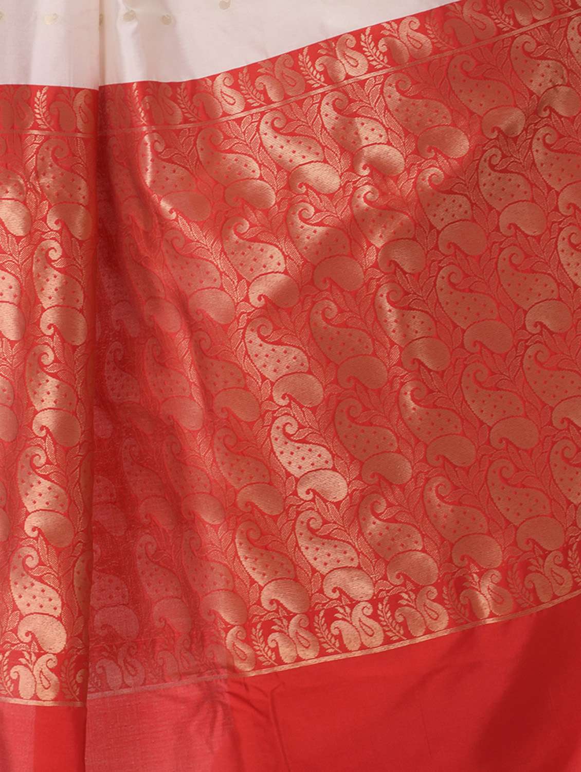 white handloom saree with blouse - 19994618 -  Standard Image - 3