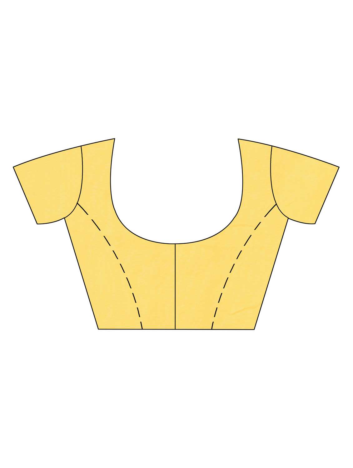 women's printed mustard colored saree with blouse - 19994620 -  Standard Image - 3