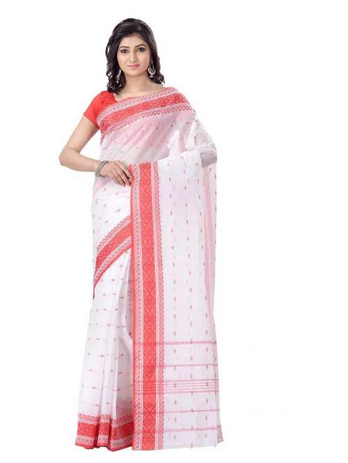 women's printed white colored saree - 19994830 -  Standard Image - 0