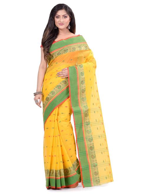women's printed yellow colored saree - 19994884 - Standard Image - 0