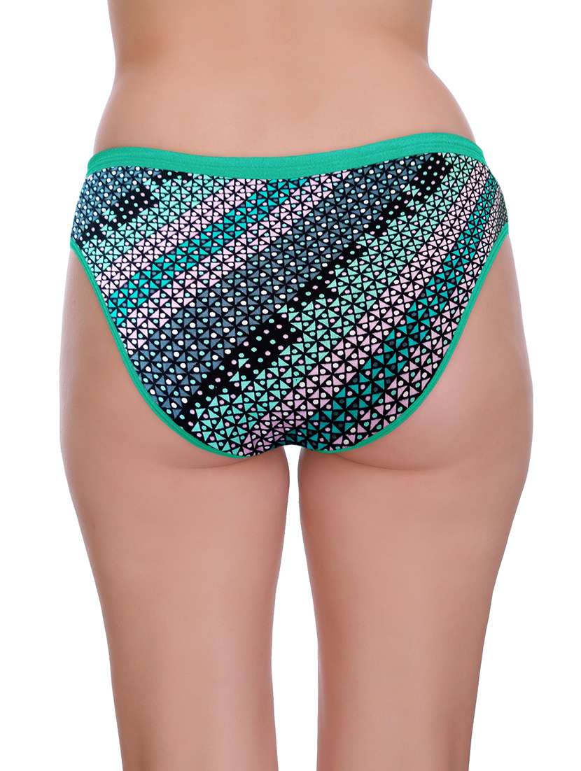 green cotton bikini panty combo - 19994957 -  Standard Image - 3