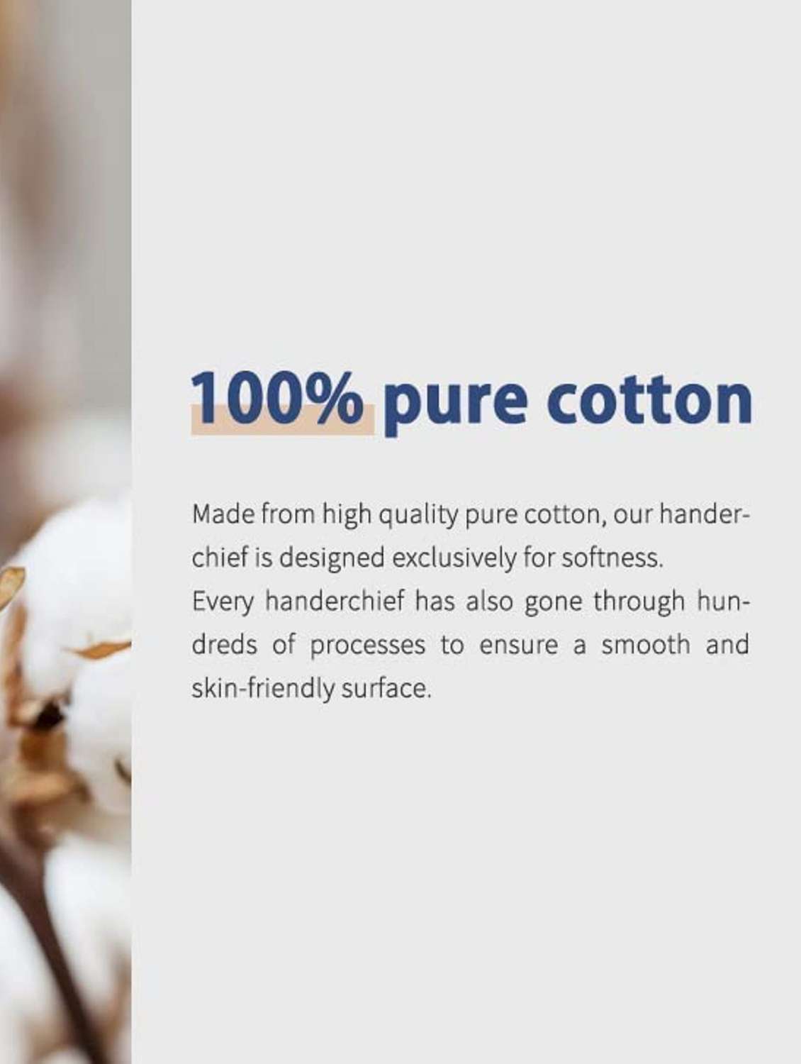 white 100% cotton handkerchief - 19995105 -  Standard Image - 5