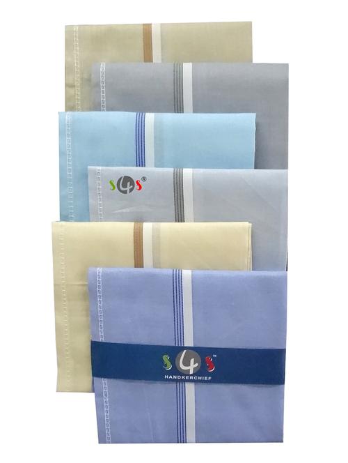 light colour assorted 100% cotton handkerchief combo - 19995109 - Standard Image - 0