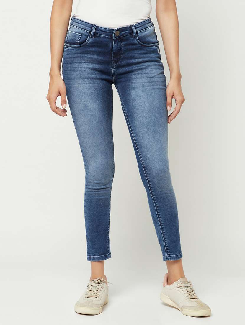 women's plain slim fit jeans