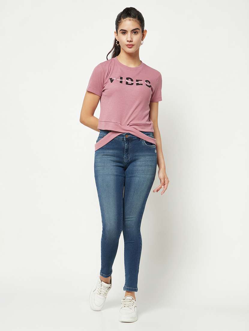 women's plain slim fit jeans - 19995187 -  Standard Image - 5