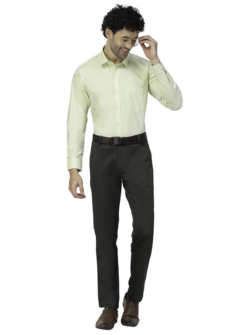 mens solids formal shirt - 19995190 - Standard Image - 3