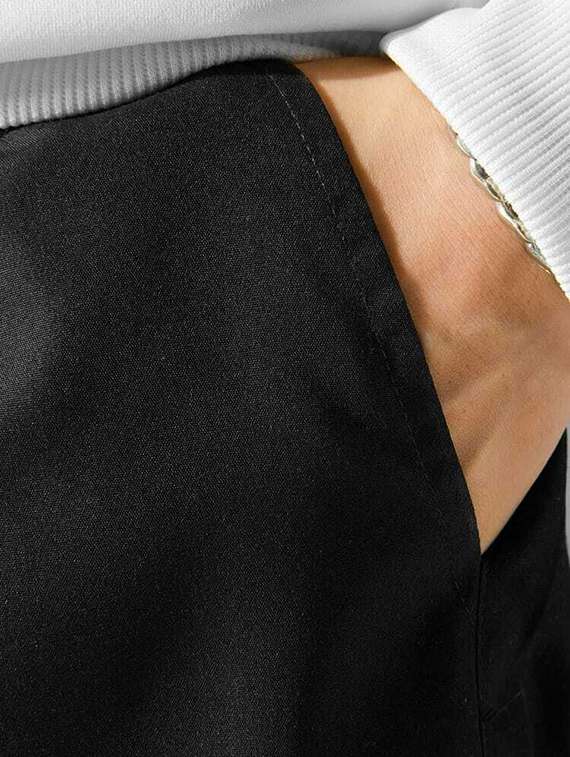 black cotton blend joggers - 19995355 -  Standard Image - 3