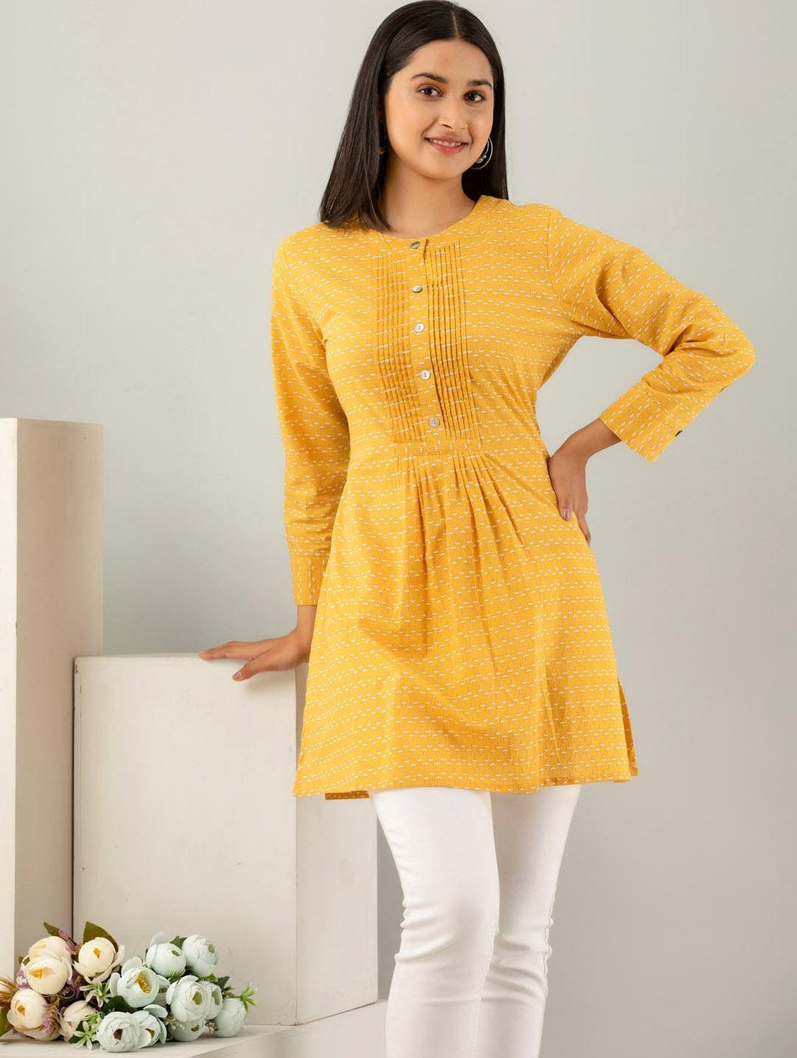 printed cotton short kurti - 19995584 - Zoom Image - 0