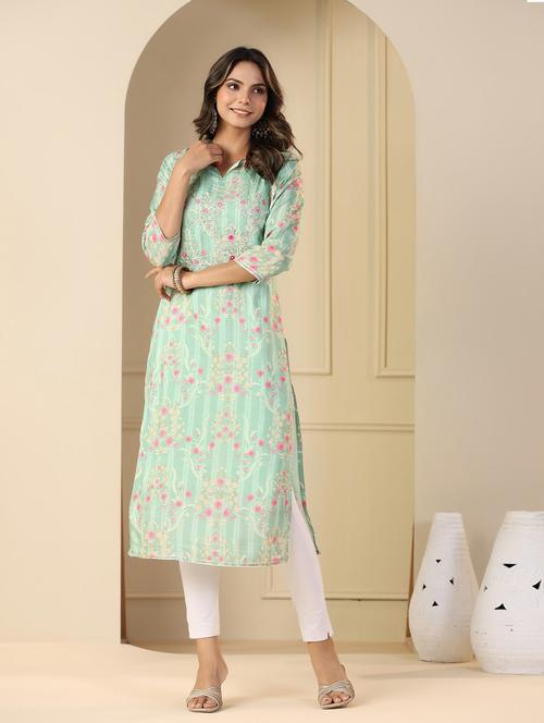 women's straight kurta - 19995643 - Standard Image - 0