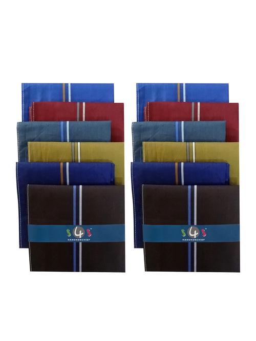 dark colour assorted 100% cotton handkerchief - 19995784 -  Standard Image - 0