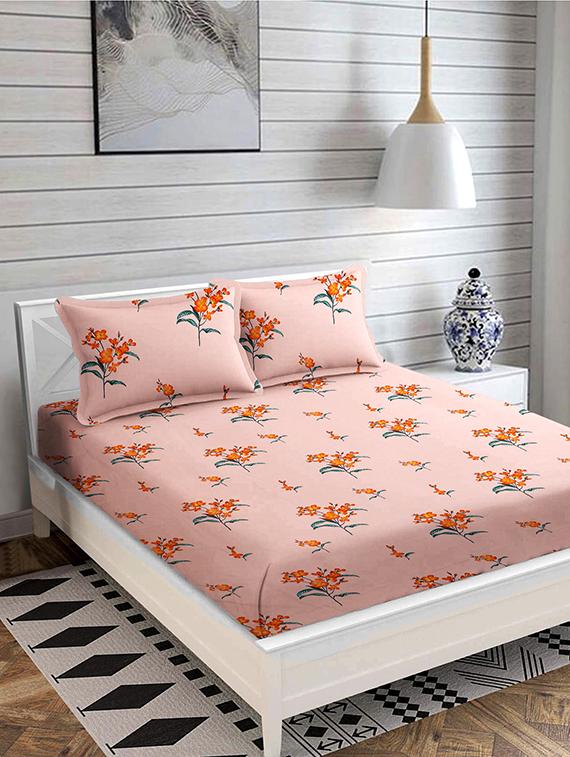 double queen bedsheet with 2 pillow covers - 19997182 -  Zoom Image - 0