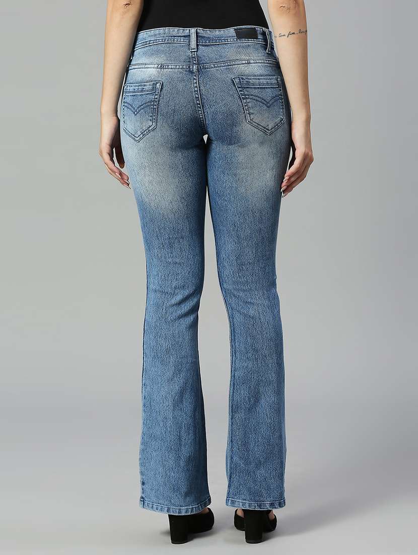 women's plain bootcut jeans - 19997243 -  Standard Image - 3