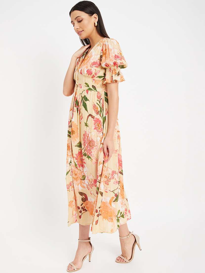 women's fit & flare floral dress - 19999330 - Standard Image - 3