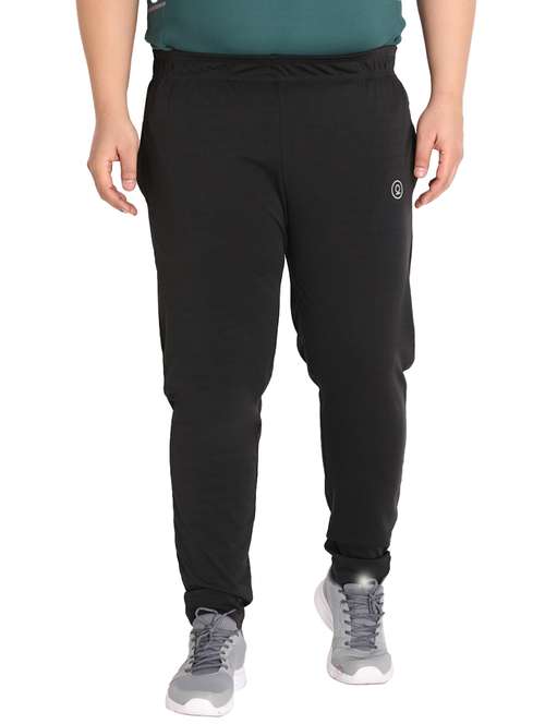 men's solid mid rise track pant - 19999730 - Standard Image - 0