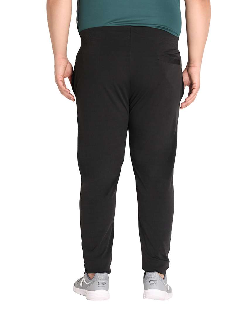 men's solid mid rise track pant - 19999730 - Standard Image - 3