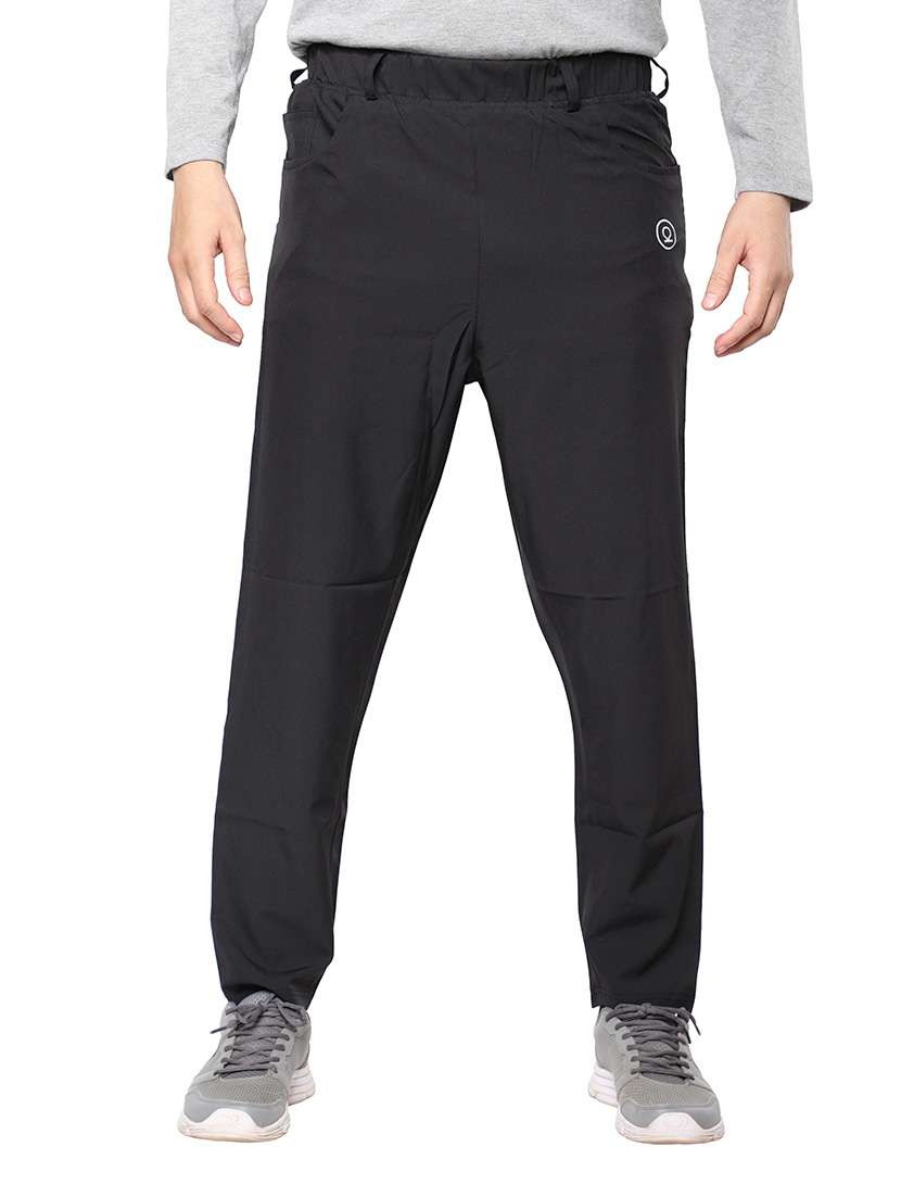 men's solid mid rise track pant - 19999760 -  Zoom Image - 0