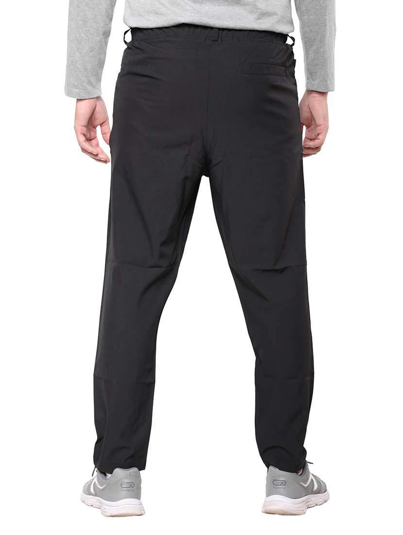 men's solid mid rise track pant - 19999760 - Standard Image - 3