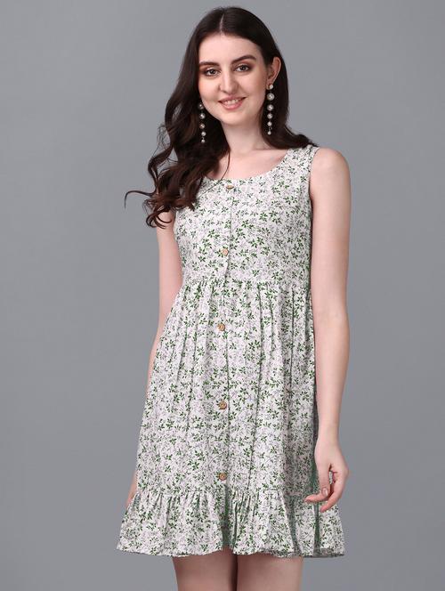 women's tiered dress floral dress - 20001319 -  Standard Image - 0
