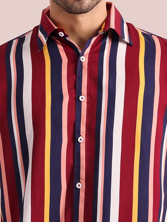 mens stripes casual shirt - 20002281 -  Standard Image - 5