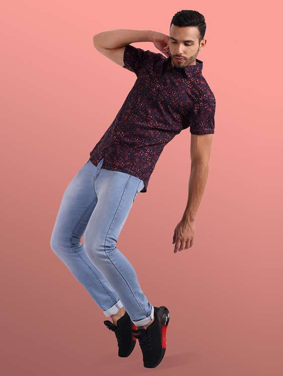 mens abstract casual shirt - 20002289 -  Standard Image - 3