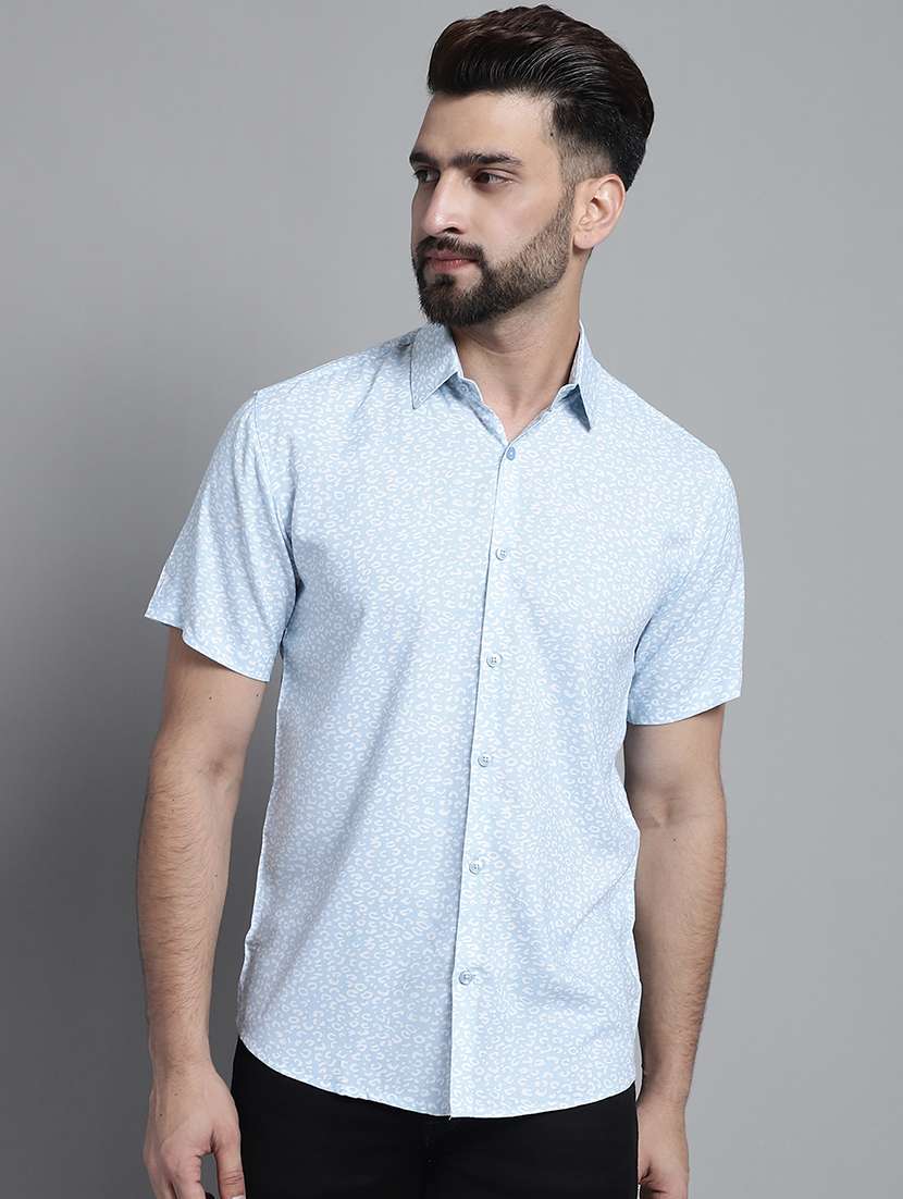 mens animal print casual shirt