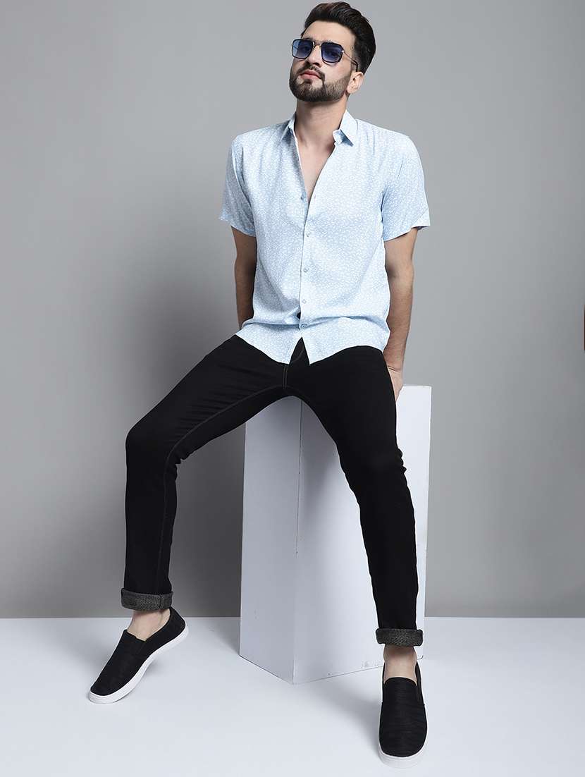 mens animal print casual shirt - 20002320 -  Standard Image - 3