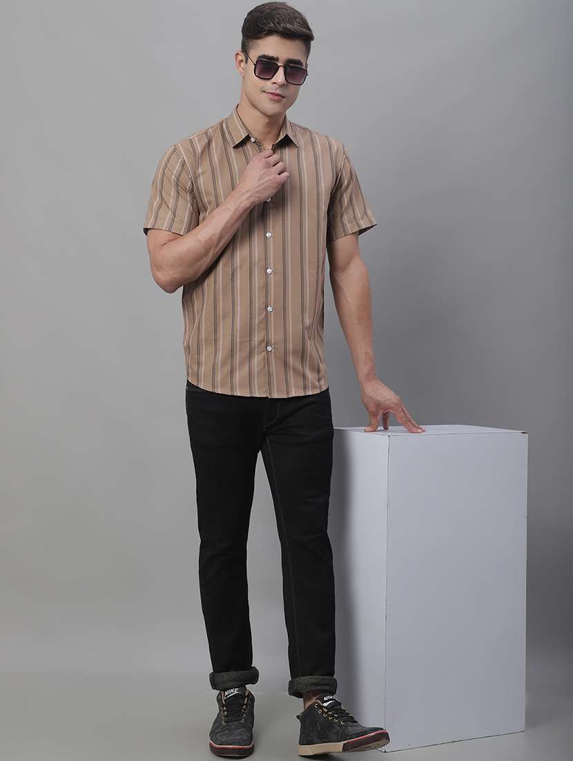 mens stripes casual shirt - 20002332 -  Standard Image - 3