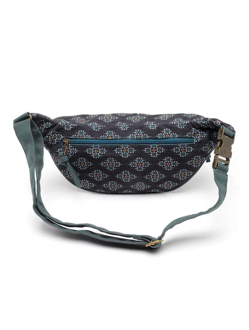 green printed cotton utility bag - 20004557 -  Standard Image - 3