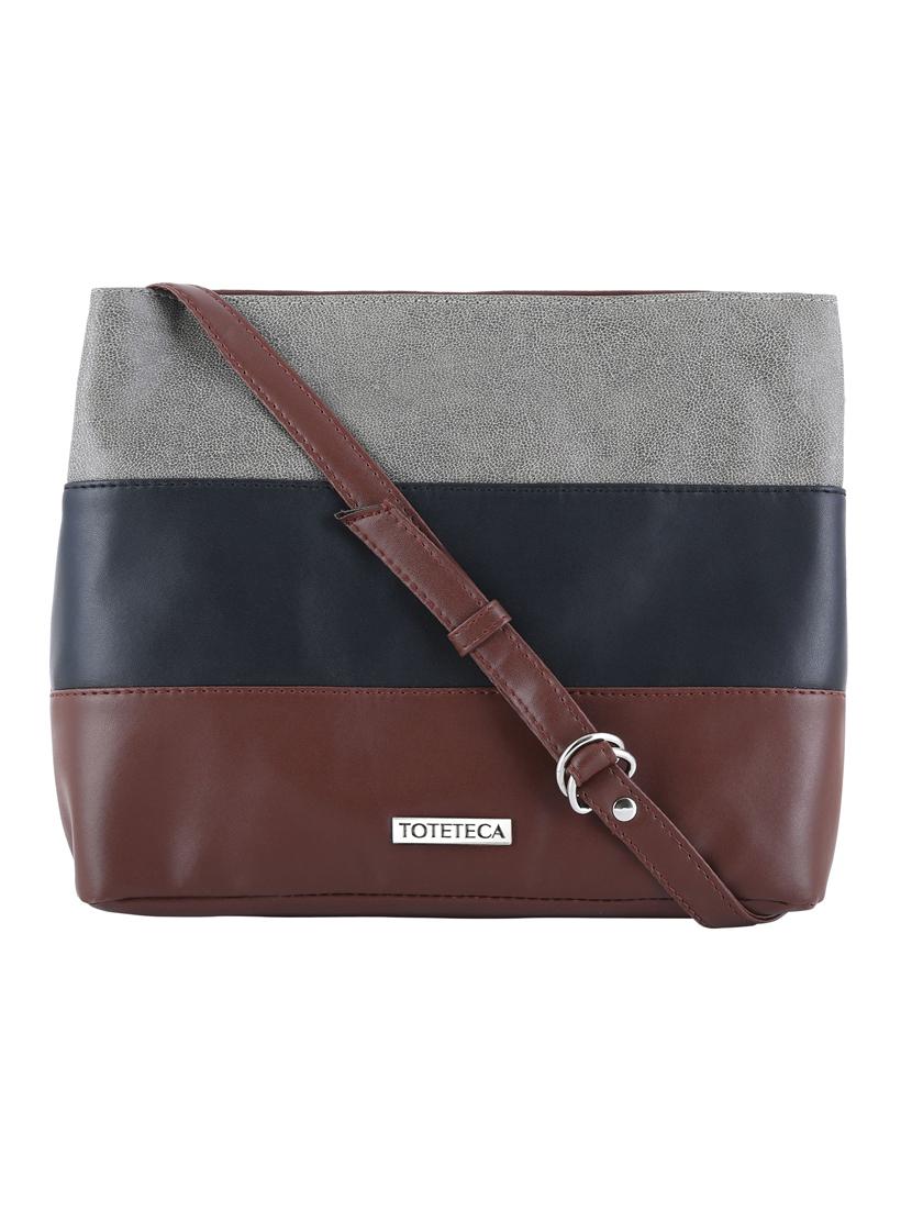 color block leatherette (pu) regular sling bag - 20004614 - Zoom Image - 0