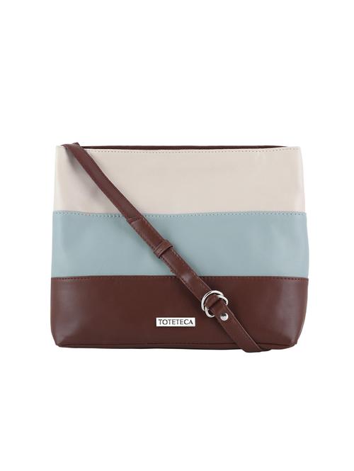 color block leatherette (pu) regular sling bag - 20004615 -  Standard Image - 0