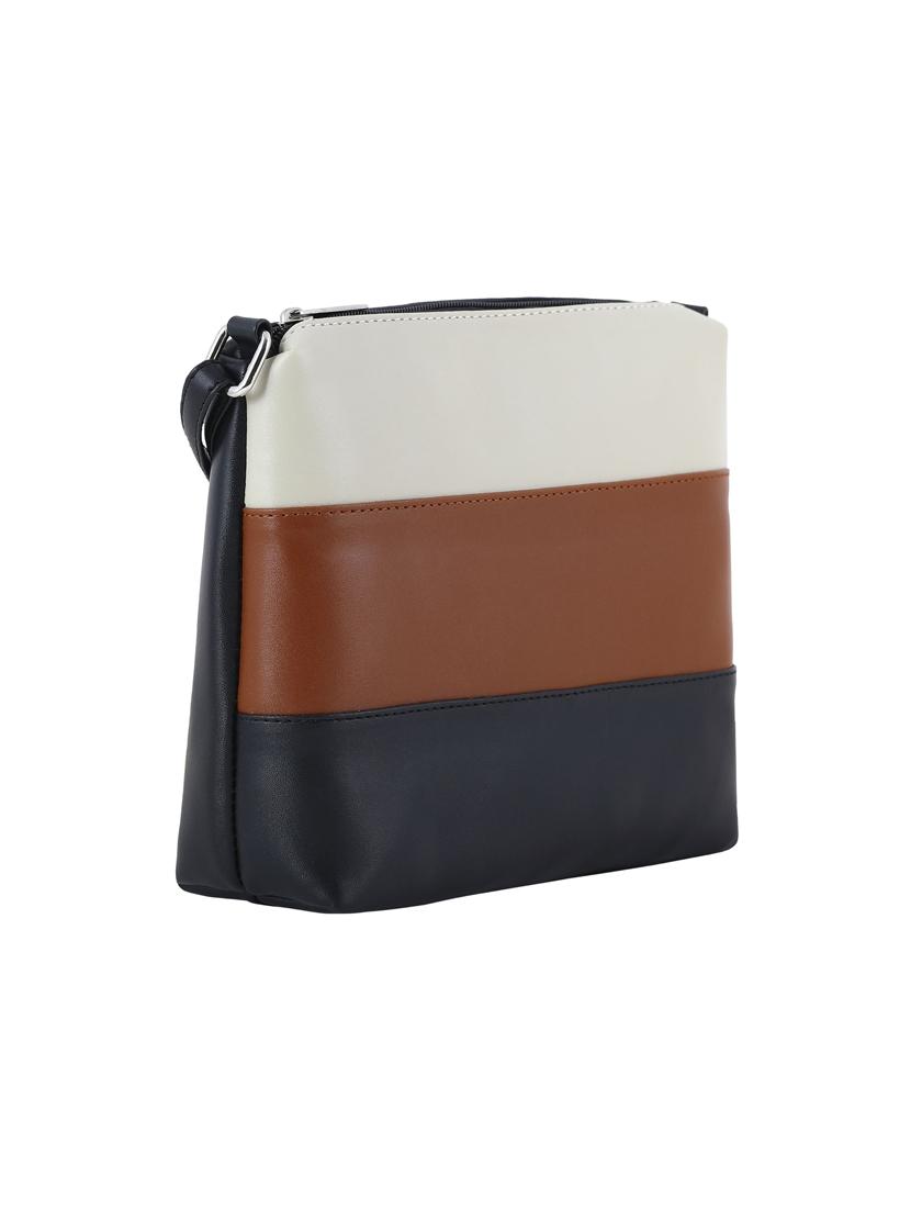multi colored leatherette (pu) regular sling bag - 20004653 - Standard Image - 3