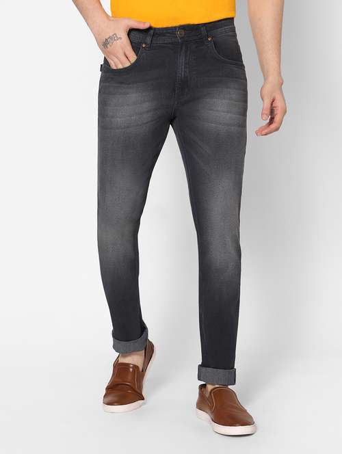mens slim fit plain jeans - 20005533 -  Standard Image - 0
