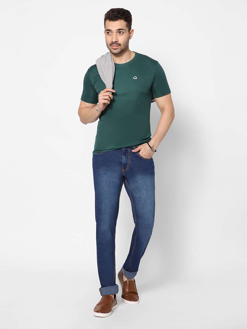 mens slim fit plain jeans - 20005544 - Standard Image - 3