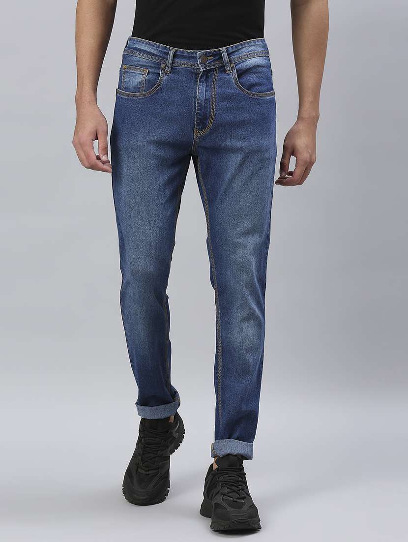 mens slim fit plain jeans