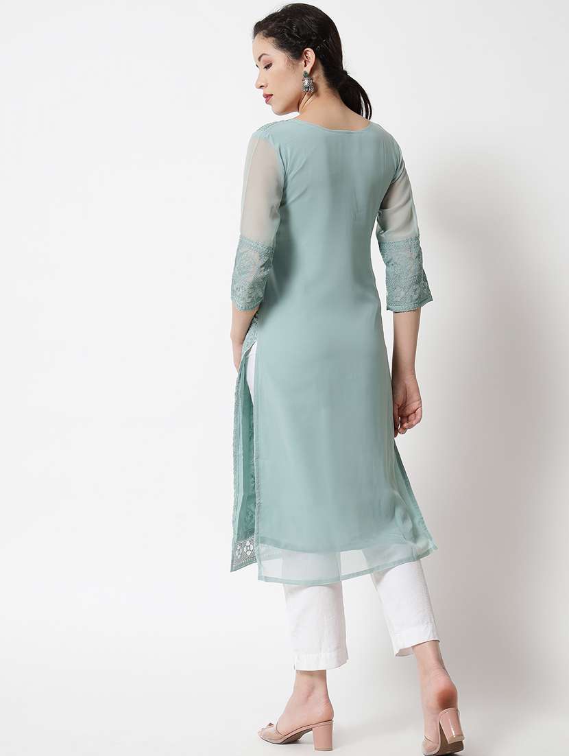 women's straight kurta - 20007099 -  Standard Image - 3